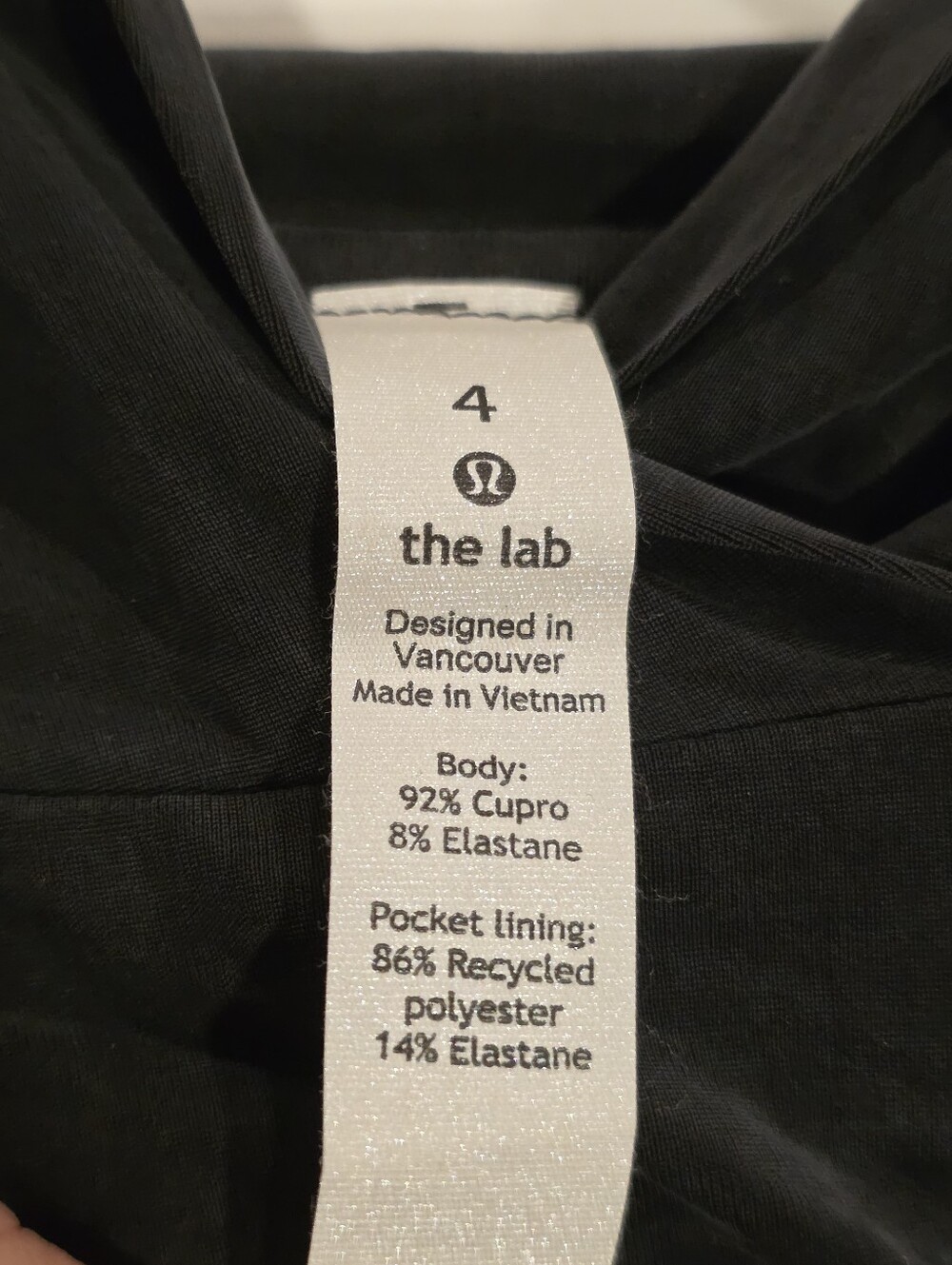 🔥NWT Lululemon Lab Sz 4 Schema Hoodie II Sweatshirt Women 92% Cupro 8% Elastane - Picture 3 of 4